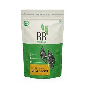 R R AGRO FOODS Chia Seeds 500 GM - Premium Raw Chia Seed for Eating | Healthy Food | Chia Seeds for Weight Loss Pack of 1