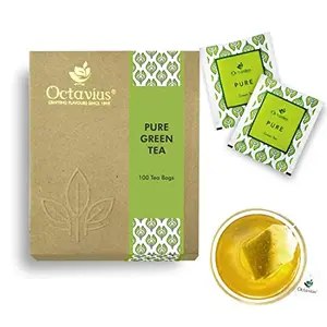 Octavius Pure Green Tea Economy Pack - 100 Enveloped Tea Bags