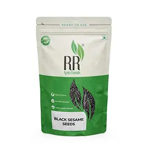 R R Agro Foods Premium Black Sesame Seeds 500 GM ( Kali Till ) Pack of 1