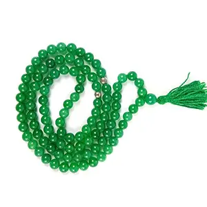 Natural Green Aventurine Crystal Stone Tasbeeh for Muslim Prayer 8 mm 99 Beads (Color : Green)
