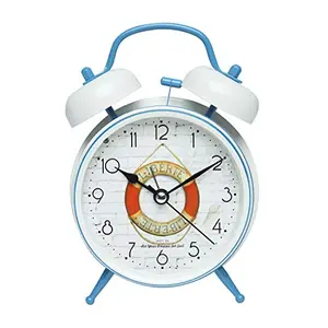 Table Clock Desk Alarm Clock with Light Analog | Nautical Design | Gift Box Packaging