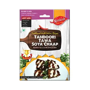 Nimkish Tandoori Tawa Soya Chaap Masala 50g | Spice Mix | Easy to Cook