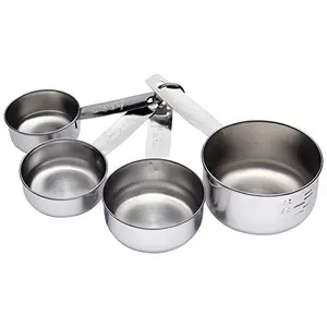 Dynore Stainless Steel Set of 4 Measuring Cups