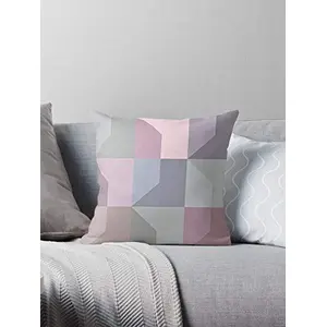 Set of 5 Cushion Covers Satin Designer Decorative Pillow/Cushion Covers- 16 x 16 in or 40 x 40 cm(Satin-Boxes2)