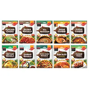 Nimkish Veg. Ready to Cook Spices Combo Pack of 10