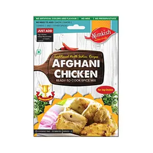 Nimkish Afghani Chicken Masala 50g Ready to Cook Spice Mix| Instant Gravy Masala Mix| Easy to Cook Masala Mix