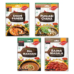 Nimkish Veg. Ready to Cook Spices Combo Pack of 4