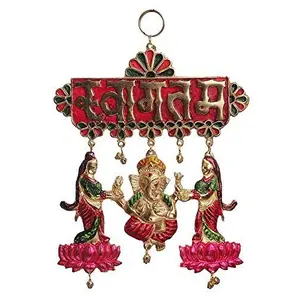 Metal Welcome Toran Hanging for Home Decor and Gift Purpose (25X18 cm)