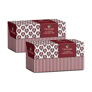 Pure Darjeeling Black Tea Envelopes - 30 Tea Bags (Pack of 2) -60 gm (2.11 OZ) Each Pack