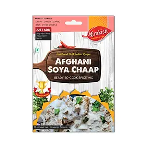 Nimkish Afghani Soya Chaap Masala 50g | Spice Mix | Easy to Cook