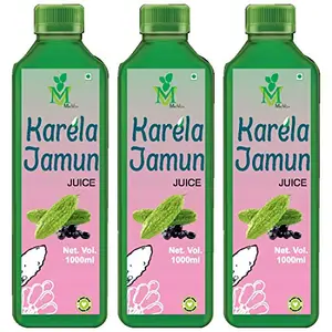 Karela Jamun (Sugr Free) Juice - 1litre pack of 3