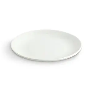 Coupe Dinner Plate , 24 cm , White Porcelain , Use for Serving Breakfast , Dining and Snacks , Gifting Accessories at Home , Kitchen and Hotel , Pack of 1