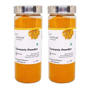 Ground Turmeric/ Haldi Powder 150g Pack of 2 by Tassyam