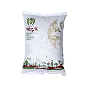 Organic White Unpolished Poha/Beaten Rice(1Kg) (35.27 OZ )
