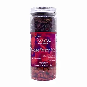 Tassyam Rouge Berry Mix of Premium Red Berries (150g) | with Goji Berries