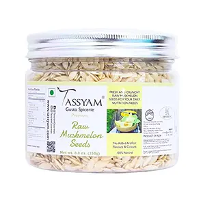 Tassyam Raw Muskmelon Seeds 250g Jar