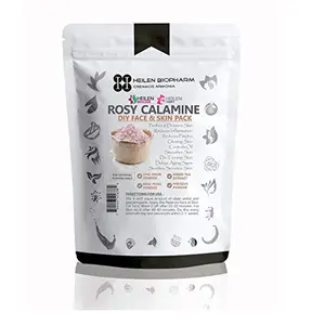 Heilen Biopharm Rosy Calamine Essence of Flowers-Zinc Oxide Rose Petal Hibiscus and Green Tea Powder (200 g/7 oz/0.44 lb)