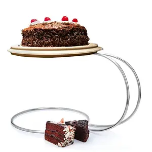 Stainless Steel Serving Cake Stand Tower Holder for Display Birthday Wedding Celebrations Occasions Home , Hotel and Restaurant