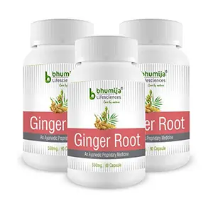Ginger Root Capsules 60's - (Pack of Three)