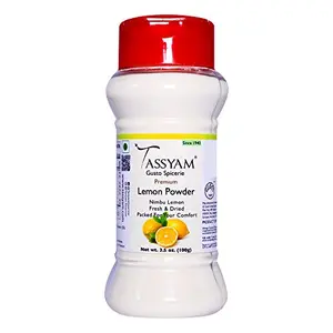 Tassyam Lemon Powder 100g | Dispenser Bottle