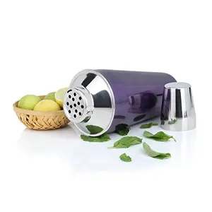 Cocktail/Mocktail Shaker , 28 Oz/829 Ml , Stainless Steel , Purple/Silver , Use for Drink Mixer at Home , Hotel , Restaurant , Pack of 1
