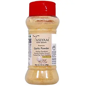 Extra Strong Garlic Powder 80g (2.82 oz)g | New & Improved | Dispenser Bottle by Tassyam
