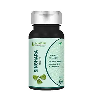 Singhara (Water Chestnut) 500mg Tablets (60 Tab) Rich Fibre source for General Wellness (1)