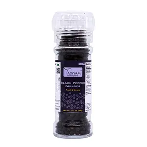 Tassyam 14 Mesh Black Pepper 60g Grinder Bottle