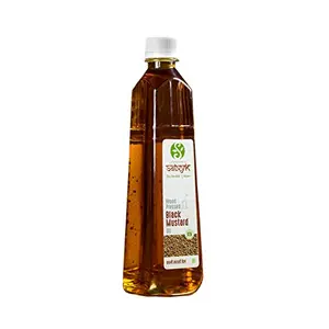 Organic Cold Pressed Black Mustard Oil 1 Litre(35.27 OZ )(Woodpressed Oil)