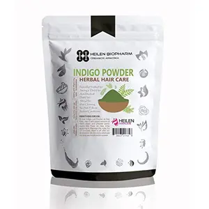 Heilen Biopharm Indigo Powder (200 gram) for Hair - Natural Black Dye Anti-Dandruff & Hair Growth (200 gm / 7 oz / 0.44 lb)