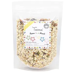 Tassyam Super Fruit Muesli 250 Grams | Natural Rolled Oats + Dehydrated & Dried Fruits