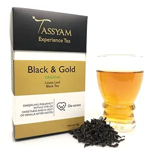 Tassyam Black & Gold Tea 50 Grams - Luxury Box - Golden Tips Black Tea