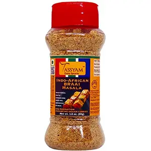 Tassyam BRAAI Indo African Seasoning 80g | Dispenser Bottle BBQ Masala Herb Marinade