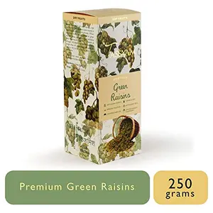 Premium Green Raisins 250gms (8.8 oz) Kishmish | Healthy Dry Fruits Luxury Box by Tassyam