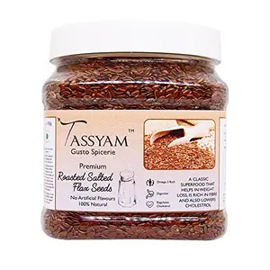 Tassyam Roasted Salted Flax Seed 600g Jar