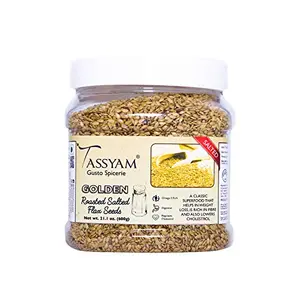 Roasted Salted Golden Flax Seed 600gm (21.16 OZ) Jar