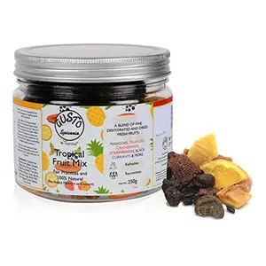 Tassyam Healthy Tropical Fruit Mix by Tassyam 250g Sulphur-Less Premium Dry & Dehydrated Fruit Trail Mix by Tassyam