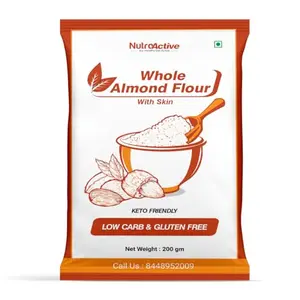 Whole Almond Flour with Skin Badam Powder Keto Friendly 200g