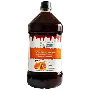 Natural Ayurved Recommended Unprocessed Wild Berry Forest Flower Honey with Huge Medicinal Value 2.75 Kg -Peat Bottle