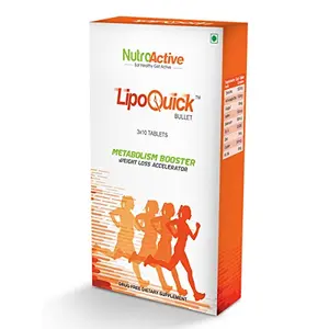 Lipoquick Bullet Fat Burner Metabolism Booster - 30 Tablets