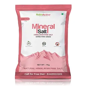 MineralSalt Himalayan Pink Rock Salt Extra Fine Grain - 1 kg