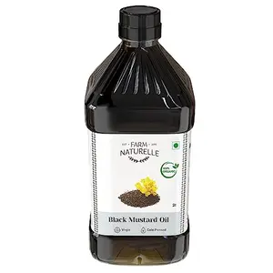 Farm Naturelle -2L- Organic Flax Seed Oils | The Finest Organic  Cold Pressed Mustard Oil for Cooking | FSSAI Certified Organic | Good for heart health | Kachi Ghani - 2 Ltr