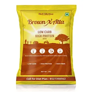 BrownXatta Atta High Protein & Low Carb Keto Friendly Flour - 1kg