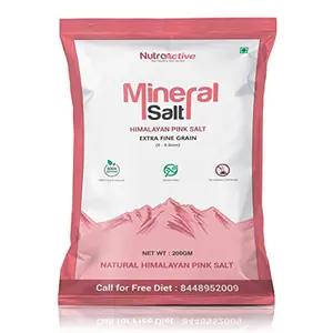 Mineral Himalayan Pink Salt Extra Fine Grain 0 -0.5 mm 200 gm