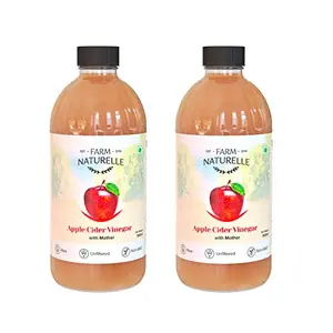 Glass Bottle Apple Cider Vinegar with Mother (500 ml x 2 )
