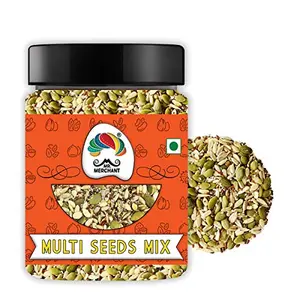 Mr. Merchant Antioxidant Seeds Mix -( Roasted Sunflower Pumpkin Flax Watermelon Chia seed ) High in Protein Multi Seeds Mixture) (Sugar Free Immunity Booster & Ready To Eat Snacks) (250 gm)