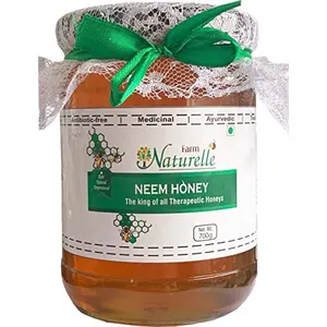 Raw Natural Ayurved Recommended Unprocessed Neem Forest Flower Honey with Huge Medicinal Value 700 g -Glass Bottle