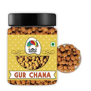 Mr. Merchant Gur Chana 250g |Deliciously Roasted Chana Coated in Jaggery | Immunity Booster
