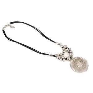 Antique Oxidized Silver Necklace for Girls
