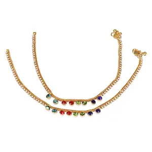 Fashion Gold Plated Anklets for Women and Girls